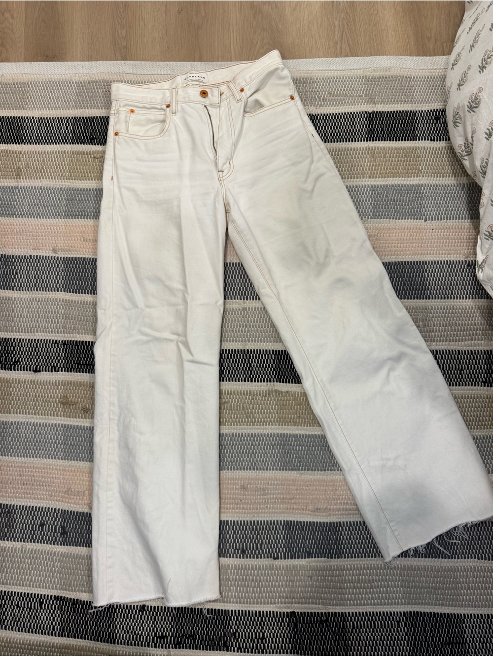 SLVRLAKE White Wide Leg Jeans